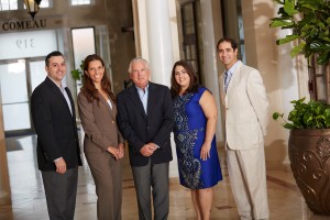 Vincent G. Hermanns, COO; Mali Liberty, CEO; Peter Applefield, Founding Principal; Ashley Kronshage, Office Manager; Michael H. Feldman, Managing Director of Property Services