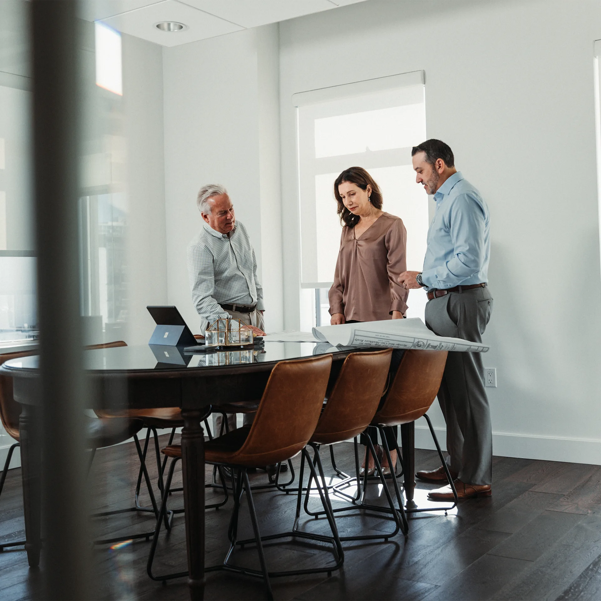 Aurum leadership team meeting to review documents image